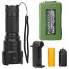 LED Rechargeable Flashlight Zoomable Aluminum Alloy Flashlight Torch