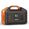 BULLBAT Portable Power Station Pioneer 500, 504Wh Lithium Battery Powered Outlet with 500W AC/60W PD/QC3.0 USB-A/12V DC, Solar Power Generators with M