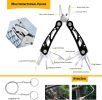 ANTARCTICA Emergency Survival Gear Kits 60 In 1, Outdoor Survival Tool With Emergency Bracelet Whistle Flashlight Pliers Pen Wire Saw For Camping, Hik